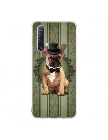 Coque Realme X50 5G Chien Dog Bulldog Noeud Papillon Chapeau - Maryline Cazenave