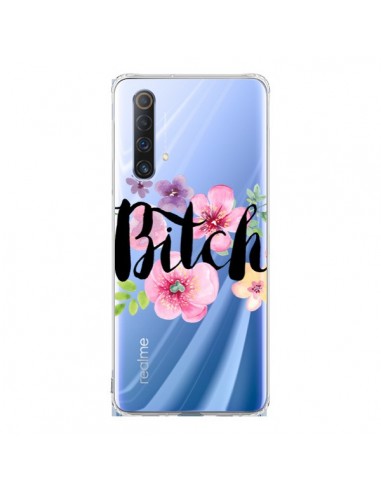 Coque Realme X50 5G Bitch Flower Fleur Transparente - Maryline Cazenave