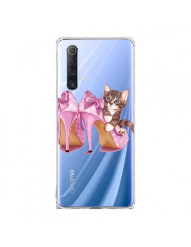 Coque Realme X50 5G Chaton Chat Kitten Chaussures Shoes Transparente - Maryline Cazenave