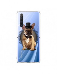 Coque Realme X50 5G Chien Bulldog Noeud Papillon Chapeau...