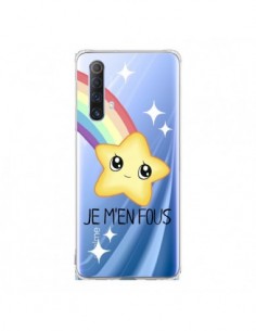 Coque Realme X50 5G Etoile Je M'en Fous Transparente -...
