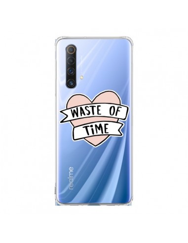 Coque Realme X50 5G Waste Of Time Transparente - Maryline Cazenave