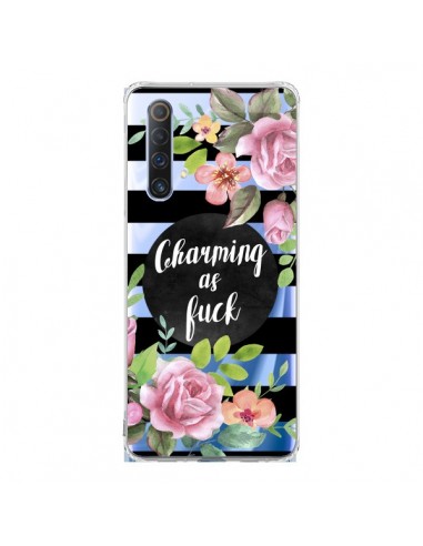 Coque Realme X50 5G Charming as Fuck Fleurs Transparente - Maryline Cazenave