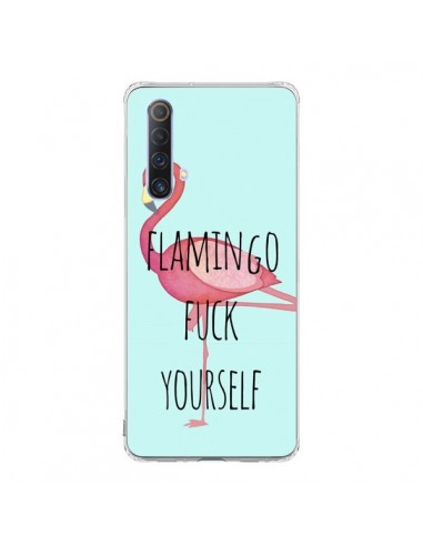 Coque Realme X50 5G Flamingo Fuck Yourself - Maryline Cazenave