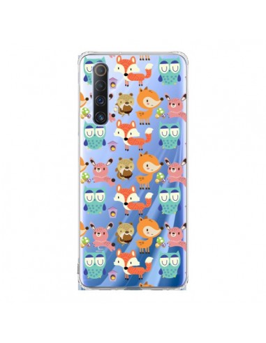 Coque Realme X50 5G Renard Ecureuil Lapin Hibou Transparente - Maria Jose Da Luz