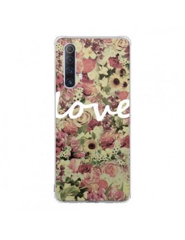 Coque Realme X50 5G Love Blanc Flower - Monica Martinez