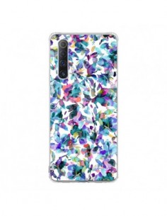 Coque Realme X50 5G Aquatic Flowers Blue - Ninola Design