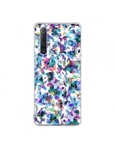 Coque Realme X50 5G Aquatic Flowers Blue - Ninola Design