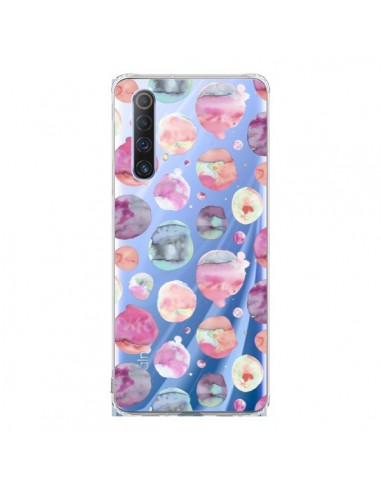 Coque Realme X50 5G Big Watery Dots Pink - Ninola Design