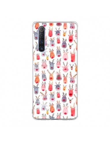 Coque Realme X50 5G Cute Winter Reindeers - Ninola Design