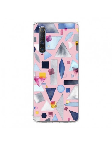 Coque Realme X50 5G Geometric Pieces Pink - Ninola Design