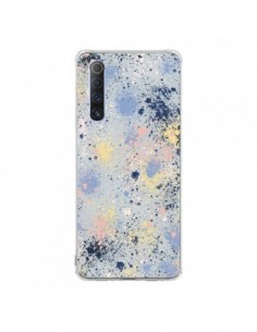 Coque Realme X50 5G Gradient Watercolor Lines Blue -...