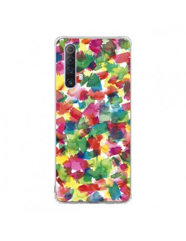 Coque Realme X50 5G Speckled Watercolor Blue - Ninola Design