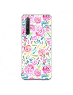 Coque Realme X50 5G Speckled Watercolor Pink - Ninola Design