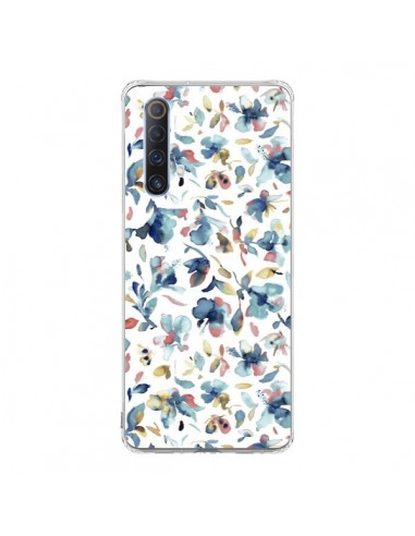 Coque Realme X50 5G Watery Hibiscus Blue - Ninola Design