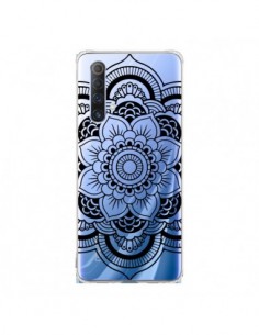 Coque Realme X50 5G Mandala Noir Azteque Transparente - Nico