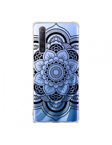 Coque Realme X50 5G Mandala Noir Azteque Transparente - Nico