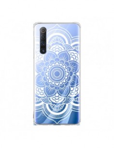 Coque Realme X50 5G Mandala Blanc Azteque Transparente -...