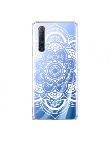 Coque Realme X50 5G Mandala Blanc Azteque Transparente - Nico