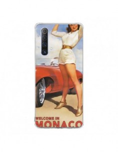 Coque Realme X50 5G Welcome to Monaco Vintage Pin Up - Nico