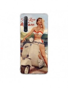 Coque Realme X50 5G Pin Up With Love From Monaco Vespa...