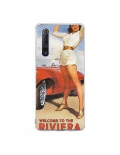 Coque Realme X50 5G Welcome to the Riviera Vintage Pin Up...