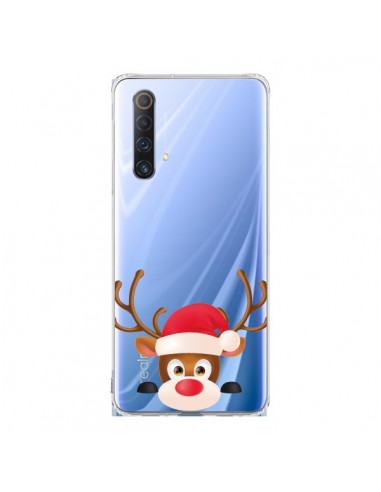 Coque Realme X50 5G Renne de Noël transparente - Nico