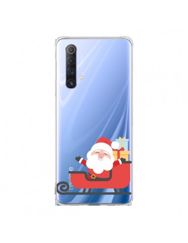 Coque Realme X50 5G Père Noël et son Traineau transparente - Nico