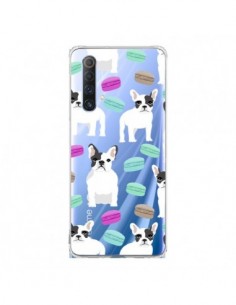Coque Realme X50 5G Chiens Bulldog Français Macarons...