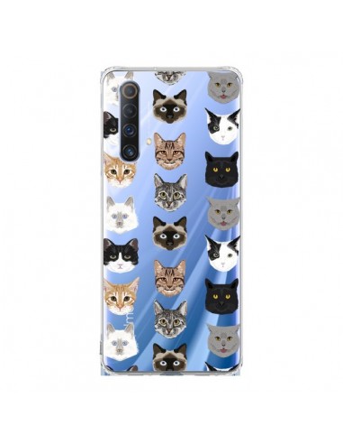 Coque Realme X50 5G Chats Transparente - Pet Friendly