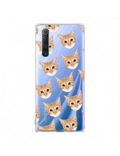 Coque Realme X50 5G Chats Beige Transparente - Pet Friendly