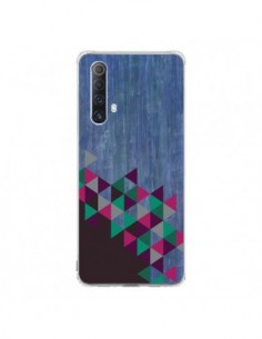 Coque Realme X50 5G Wood Bois Azteque Triangles Archiwoo...