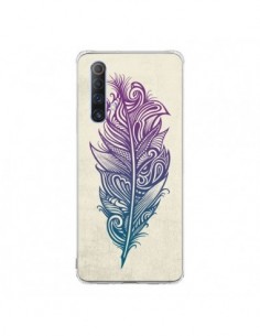 Coque Realme X50 5G Feather Plume Arc En Ciel - Rachel...