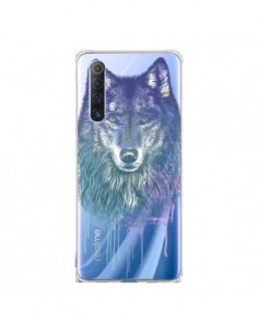 Coque Realme X50 5G Loup Wolf Animal Transparente -...