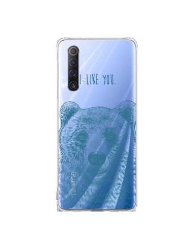 Coque Realme X50 5G I Love You Bear Ours Ourson Transparente - Rachel Caldwell