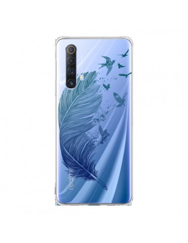 Coque Realme X50 5G Plume Feather Fly Away Transparente - Rachel Caldwell