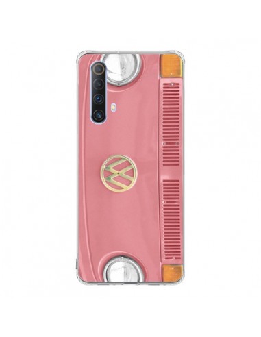 Coque Realme X50 5G Groovy Van Hippie VW Rose - R Delean