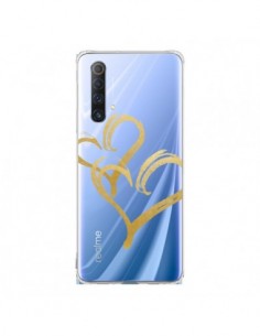 Coque Realme X50 5G Deux Coeurs Love Amour Transparente -...