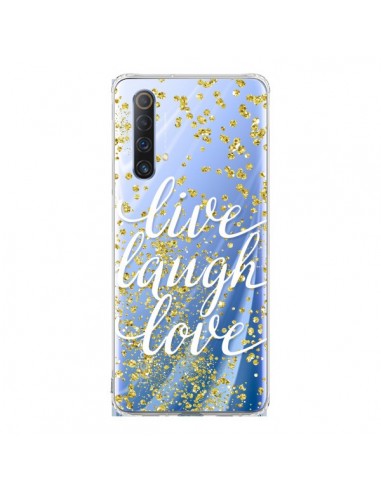 Coque Realme X50 5G Live, Laugh, Love, Vie, Ris, Aime Transparente - Sylvia Cook