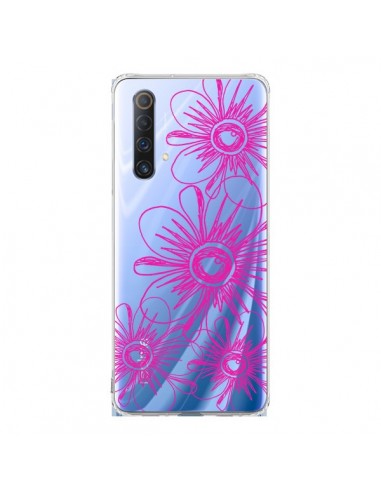 Coque Realme X50 5G Spring Flower Fleurs Roses Transparente - Sylvia Cook