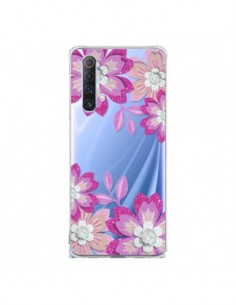 Coque Realme X50 5G Winter Flower Rose, Fleurs d'Hiver...