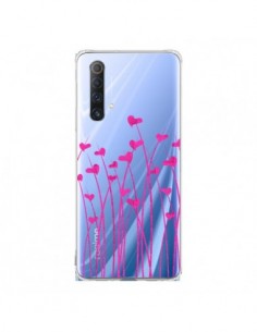 Coque Realme X50 5G Love in Pink Amour Rose Fleur...
