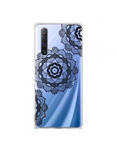 Coque Realme X50 5G Triple Mandala Noir Black Transparente - Sylvia Cook