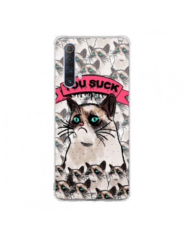 Coque Realme X50 5G Chat Grumpy Cat - You Suck - Sara Eshak