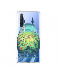 Coque Realme X50 5G Totoro Manga Flower Transparente -...