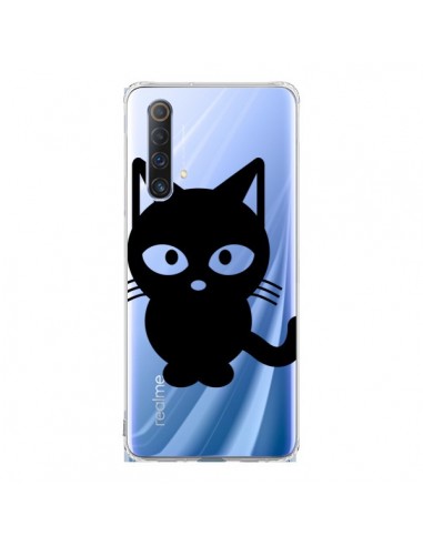 Coque Realme X50 5G Chat Noir Cat Transparente - Yohan B.