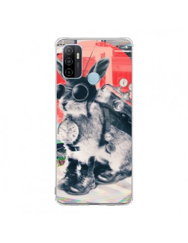 Coque Oppo A53 / A53s Lapin Time Traveller - Ali Gulec