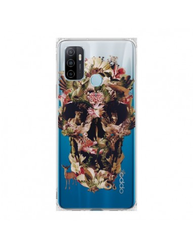 Coque Oppo A53 / A53s Jungle Skull Tête de Mort Transparente - Ali Gulec