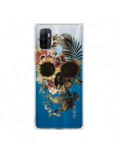 Coque Oppo A53 / A53s Garden Skull Tête de Mort...