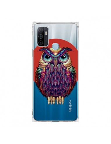 Coque Oppo A53 / A53s Chouette Hibou Owl Transparente - Ali Gulec
